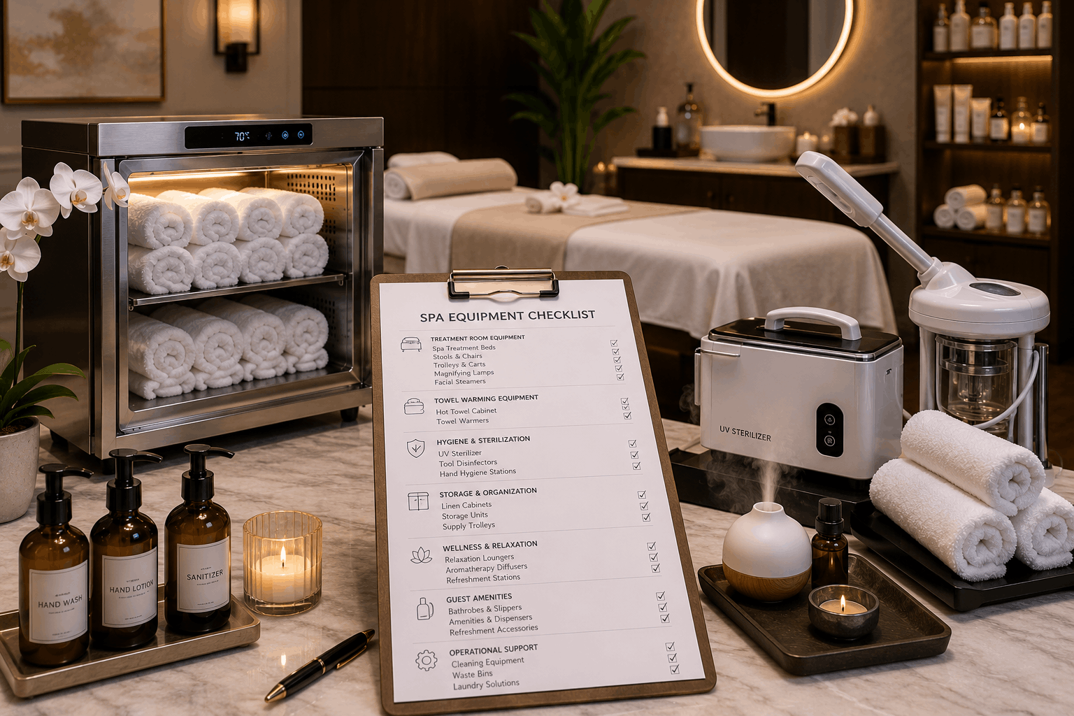Essential Spa Equipment Checklist for Luxury Hotels and Resorts